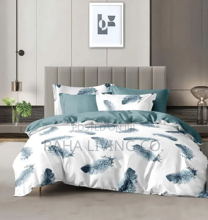 Weaver Bird Binded Cotton Duvet Set | 4 PCS | 6x6 6x7