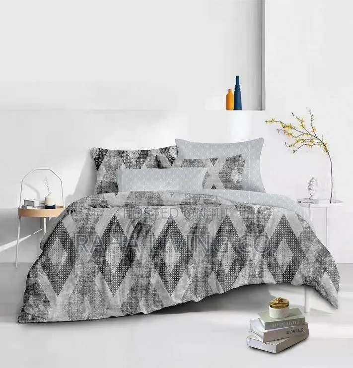 Weaver Bird Binded Cotton Duvet Set | 4 PCS | 6x6 6x7