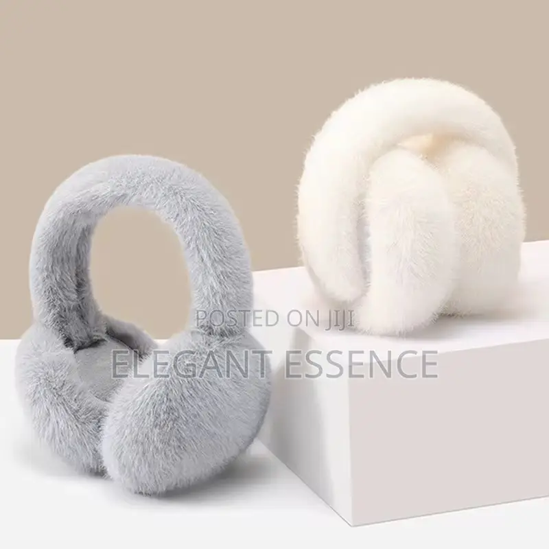 Faux Fur Ear Warmer Muffs for a Cold Season,Foldable for Women Kids