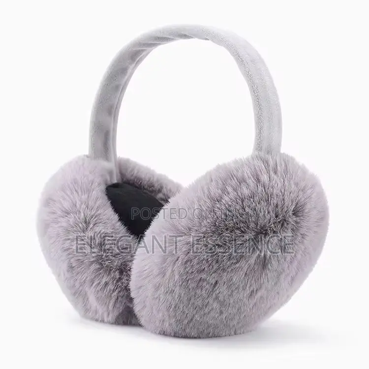 Faux Fur Ear Warmer Muffs for a Cold Season,Foldable for Women Kids