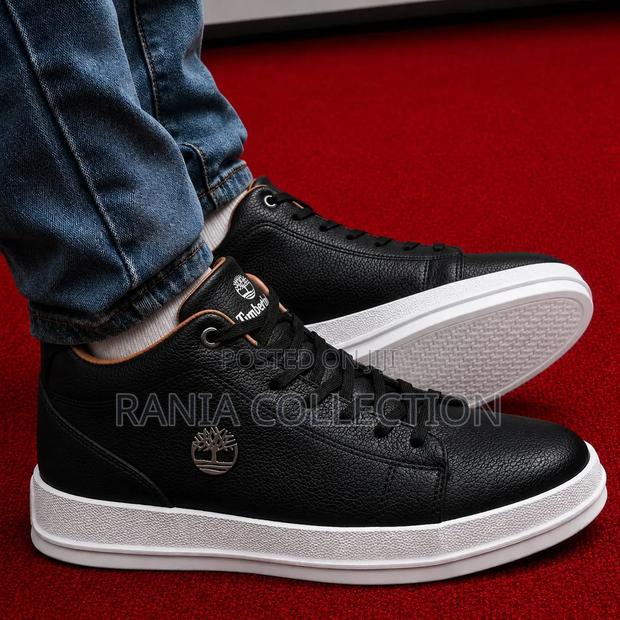 Black White Sole Timberland Highcut Casual Boot