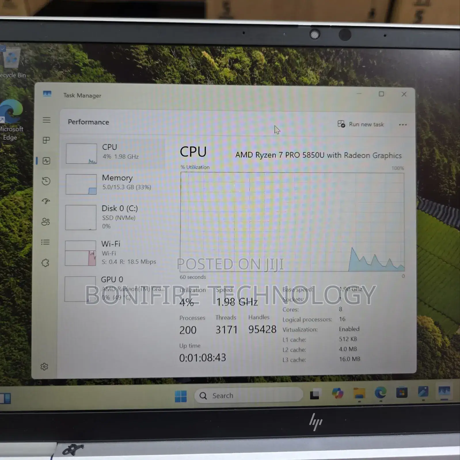 Laptop HP EliteBook 845 G8 16GB AMD Ryzen 7 SSD 512GB