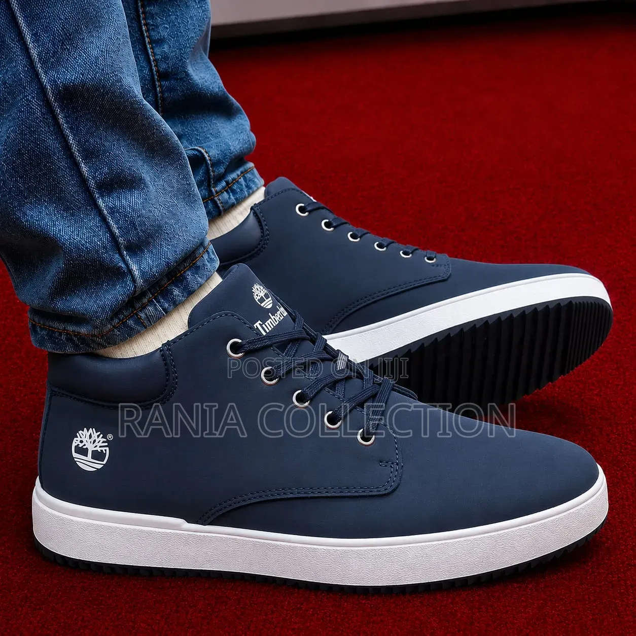 Quality Timberland Navy Blue Highcut Casual