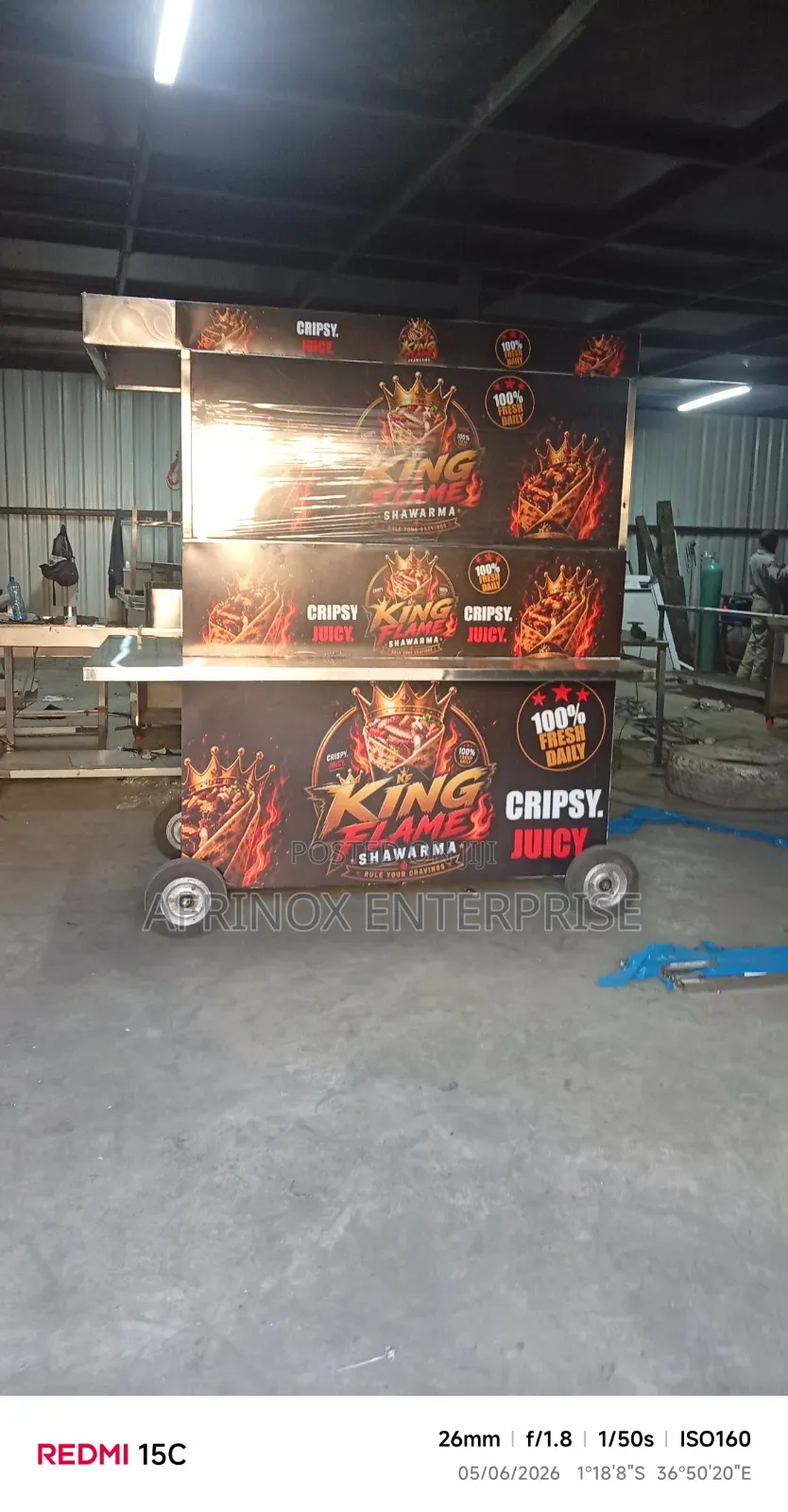 Food Cart Made For Outdoor Hotels