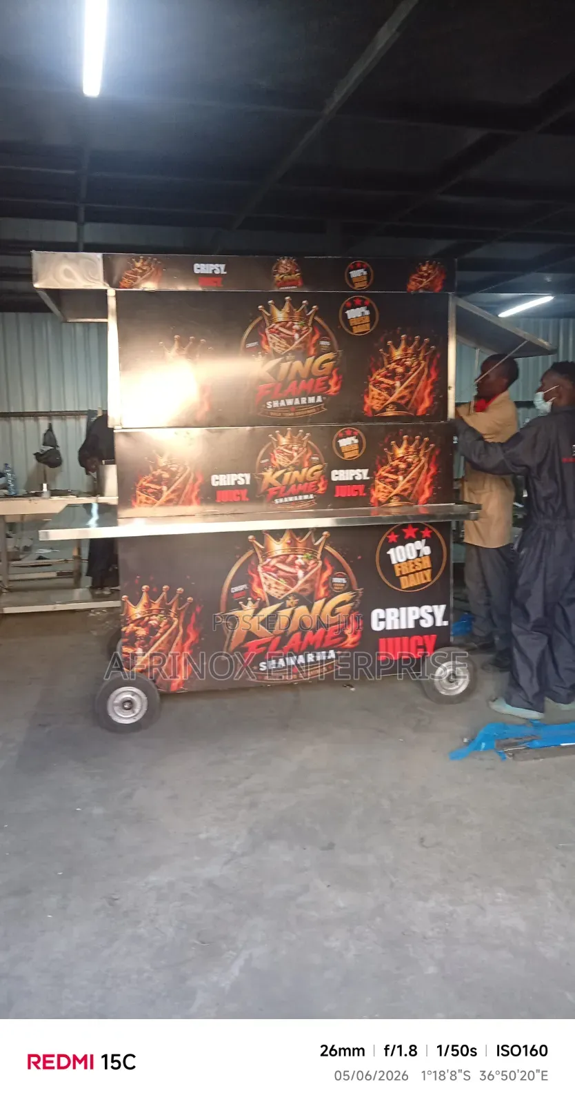Food Cart Made For Outdoor Hotels