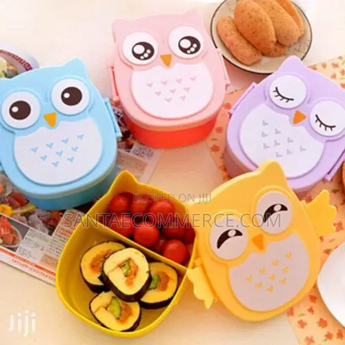 Cartoon Snack Box With Spoon and Fork