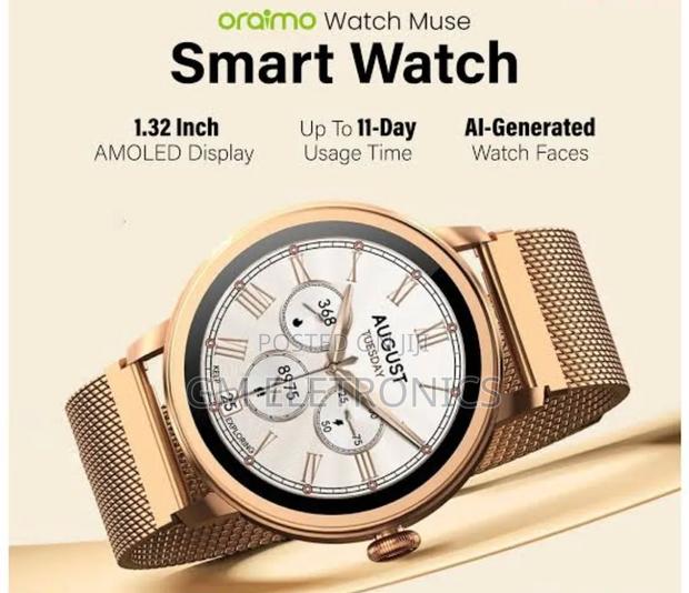 Oraimo Muse Rose Gold Smart Watch. - main view