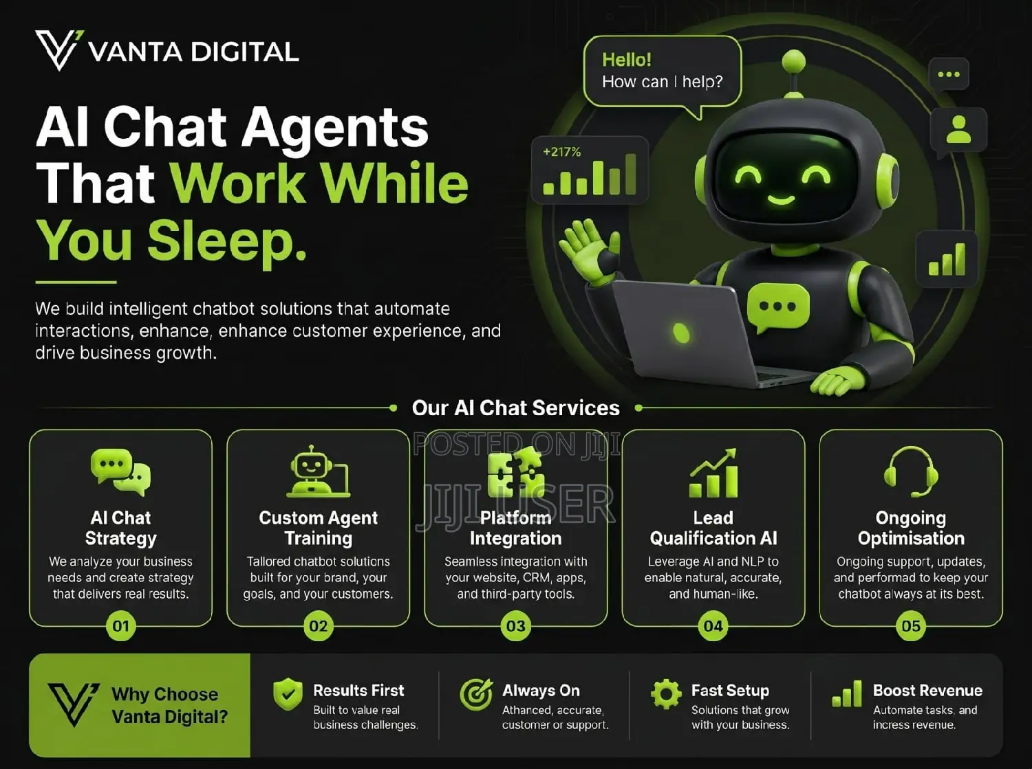 Ai Websites, Chatbots Automations | Vanta Digital Kenya