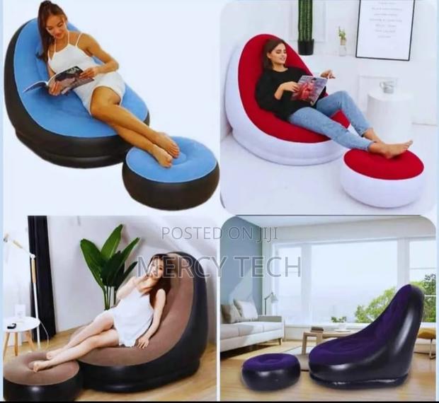 Inflatable Seat With Footrest - main view