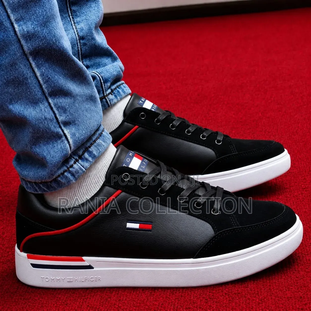 Black With Red Stripes Tommy Hilfiger Casual