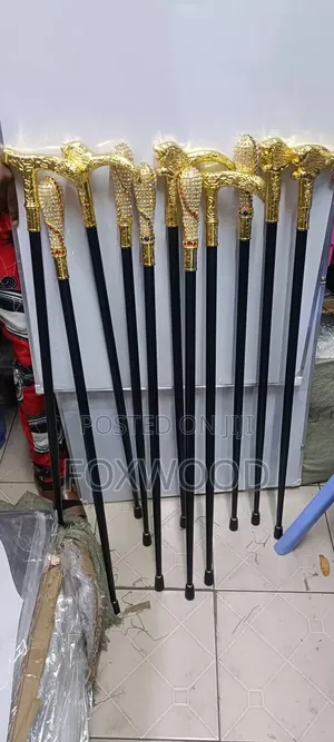 Fancy Designer Metallic Walking Sticks.