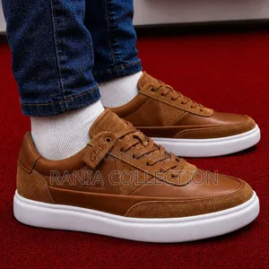 Brown With White Sole Clarks Casuals