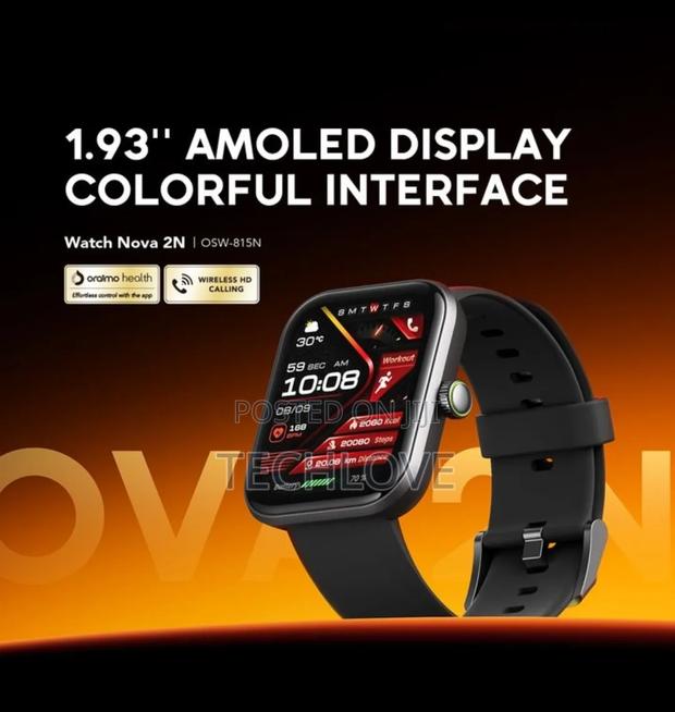 Oraimo Watch Nova 2n 1.93" Amoled Display Colourful Interface - thumbnail 2