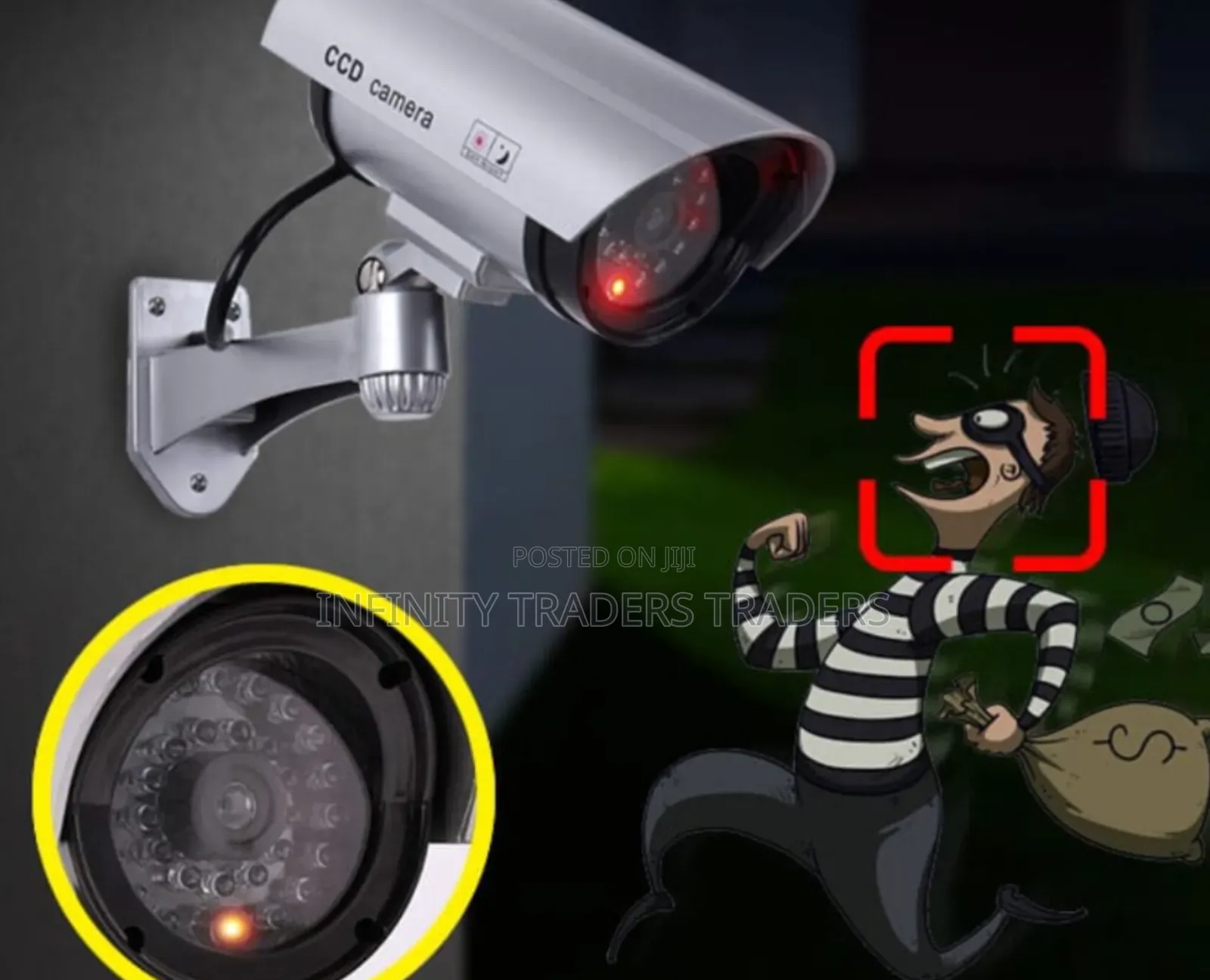 Dummy Wireless Camera Plastic Fake CCTV Camera