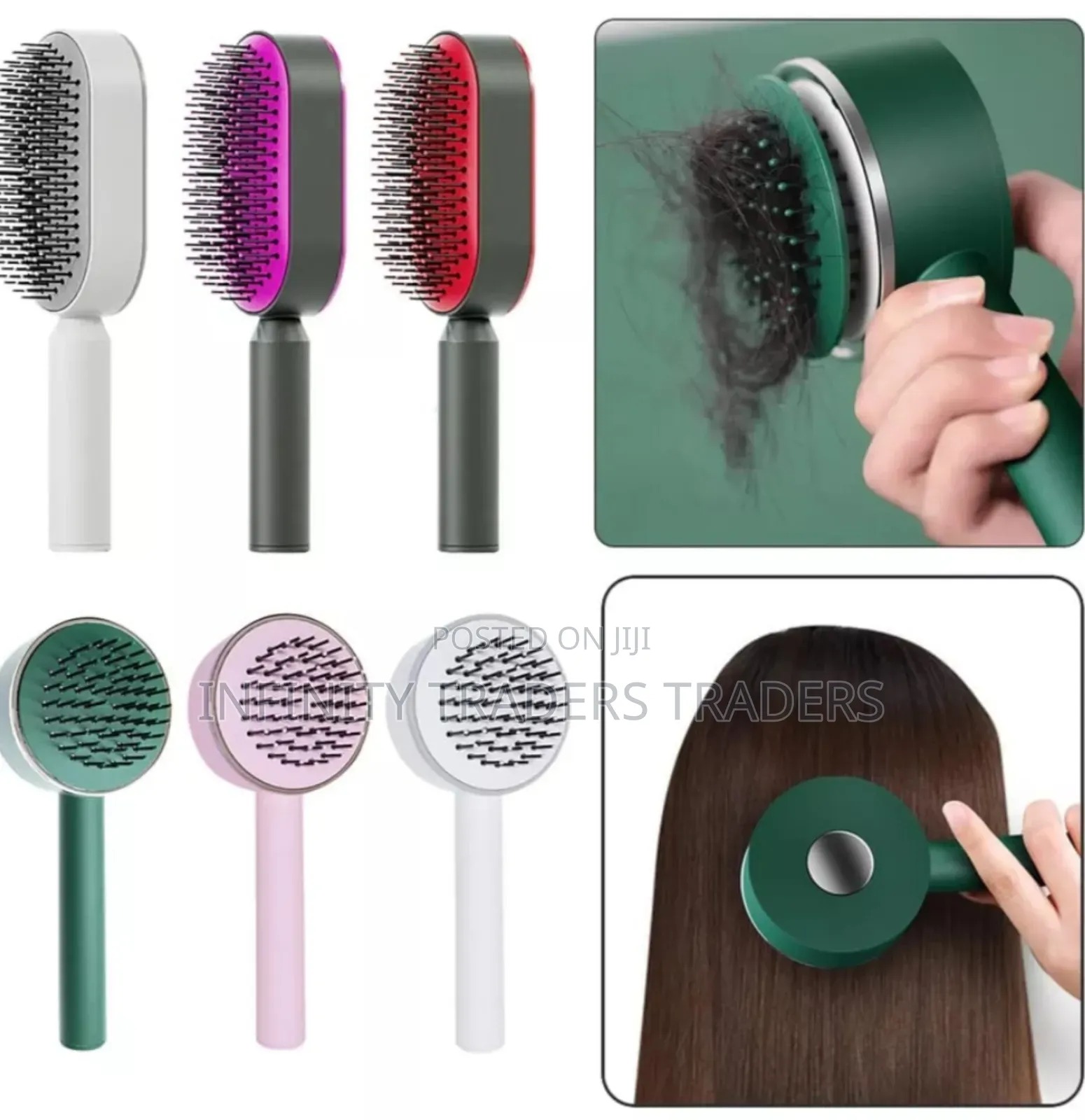 Self Cleaning Massage Comb/ Hair Brush