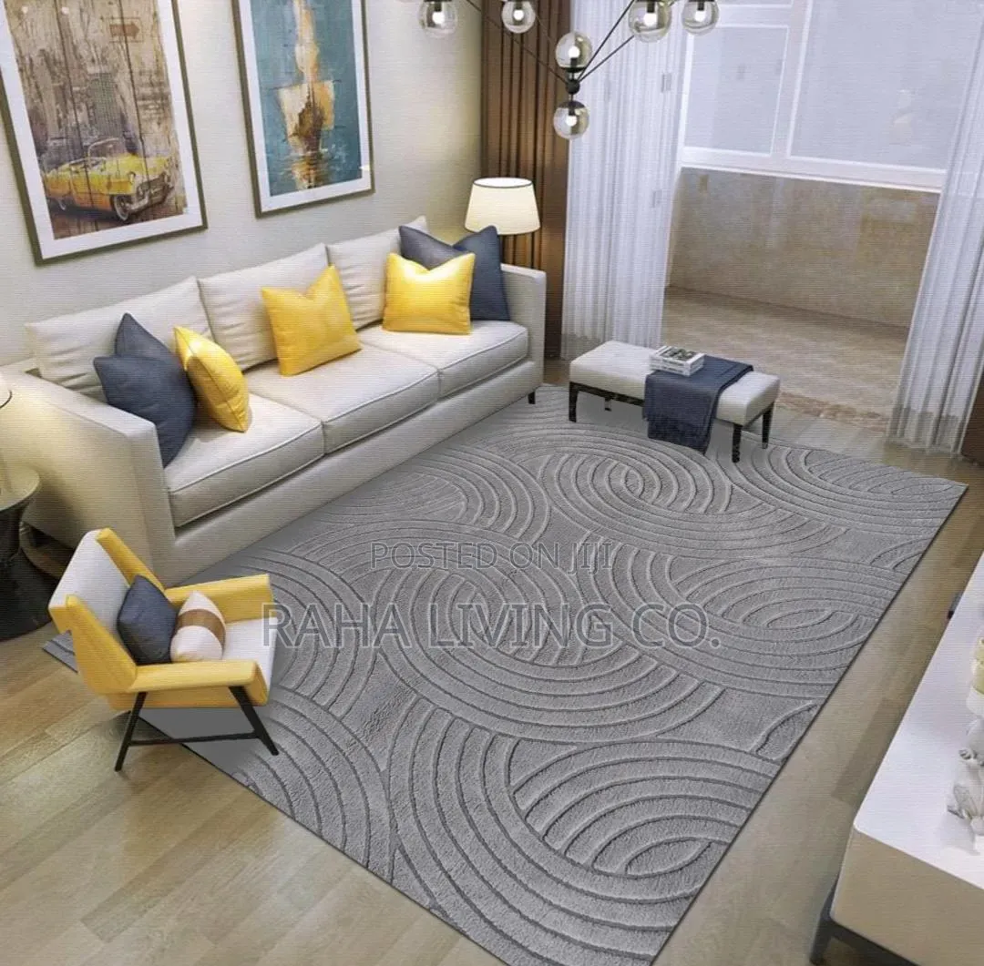 American Luxury Fur Carpet | 5x8 | Grey Cream Beige