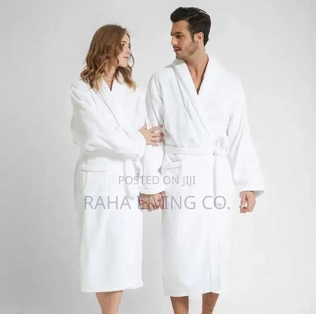 White Cotton Bathrobe | Soft Comfortable