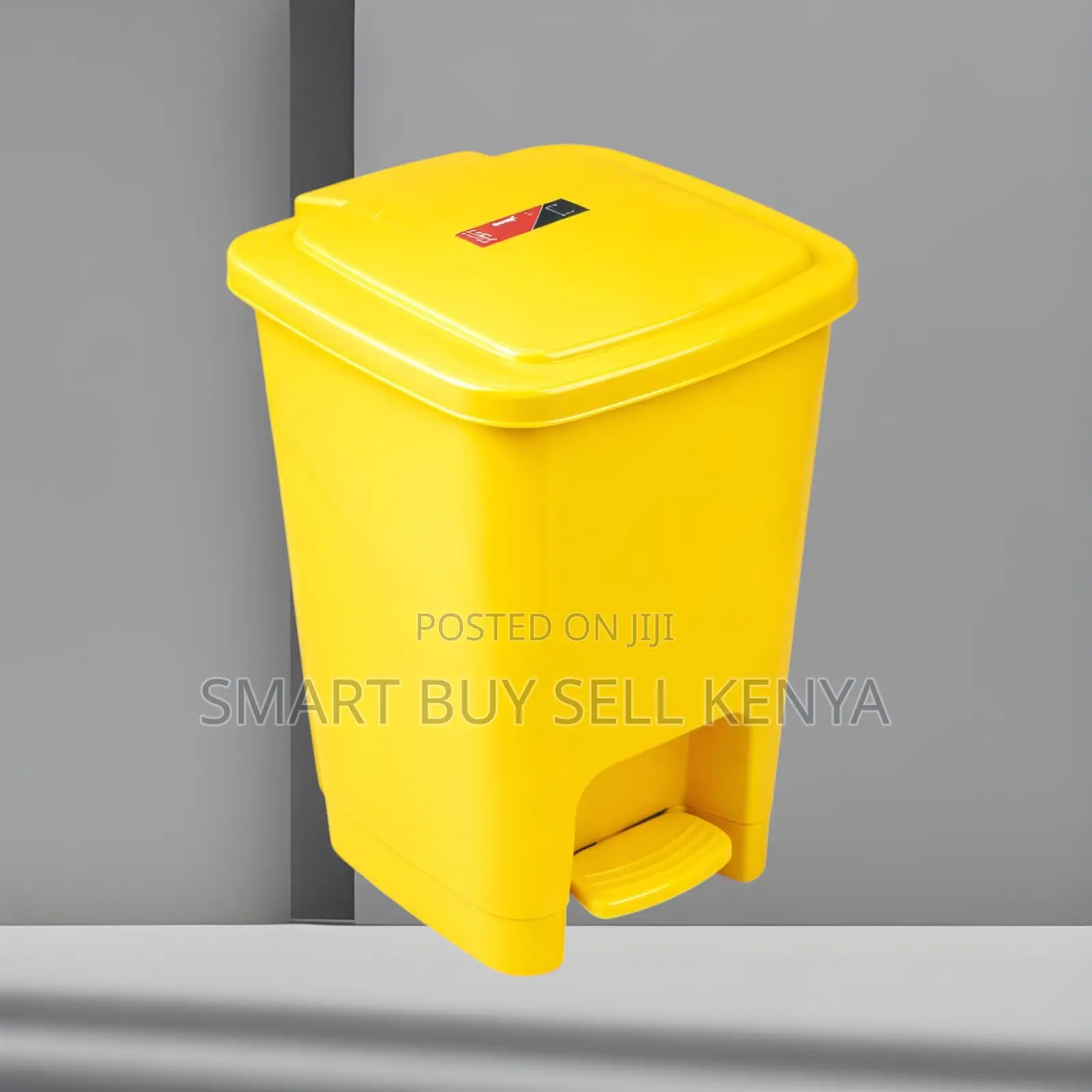 Secure Disposal 30l Hard Plastic Step Pedal Waste Garbage Dust Bin