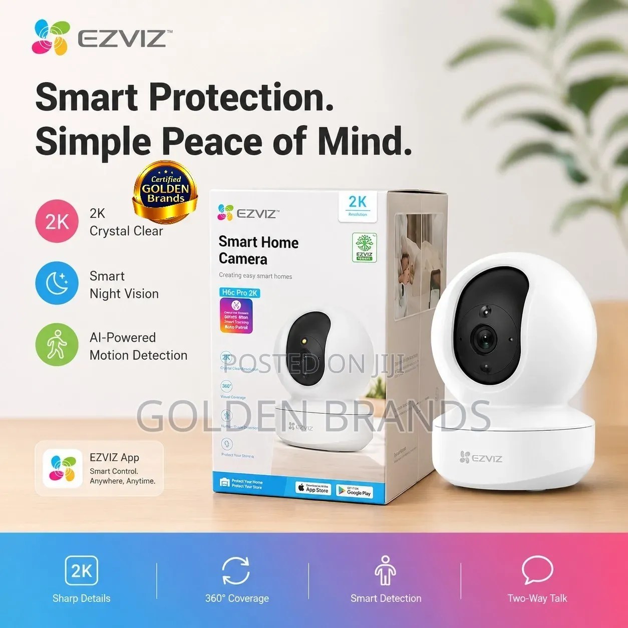 Ezviz 1080p Full Hd CCTV Camera, for Home, Business, Office