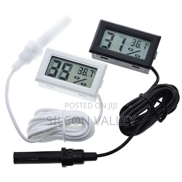 Mini Lcd Digital Thermometer Hygrometer White