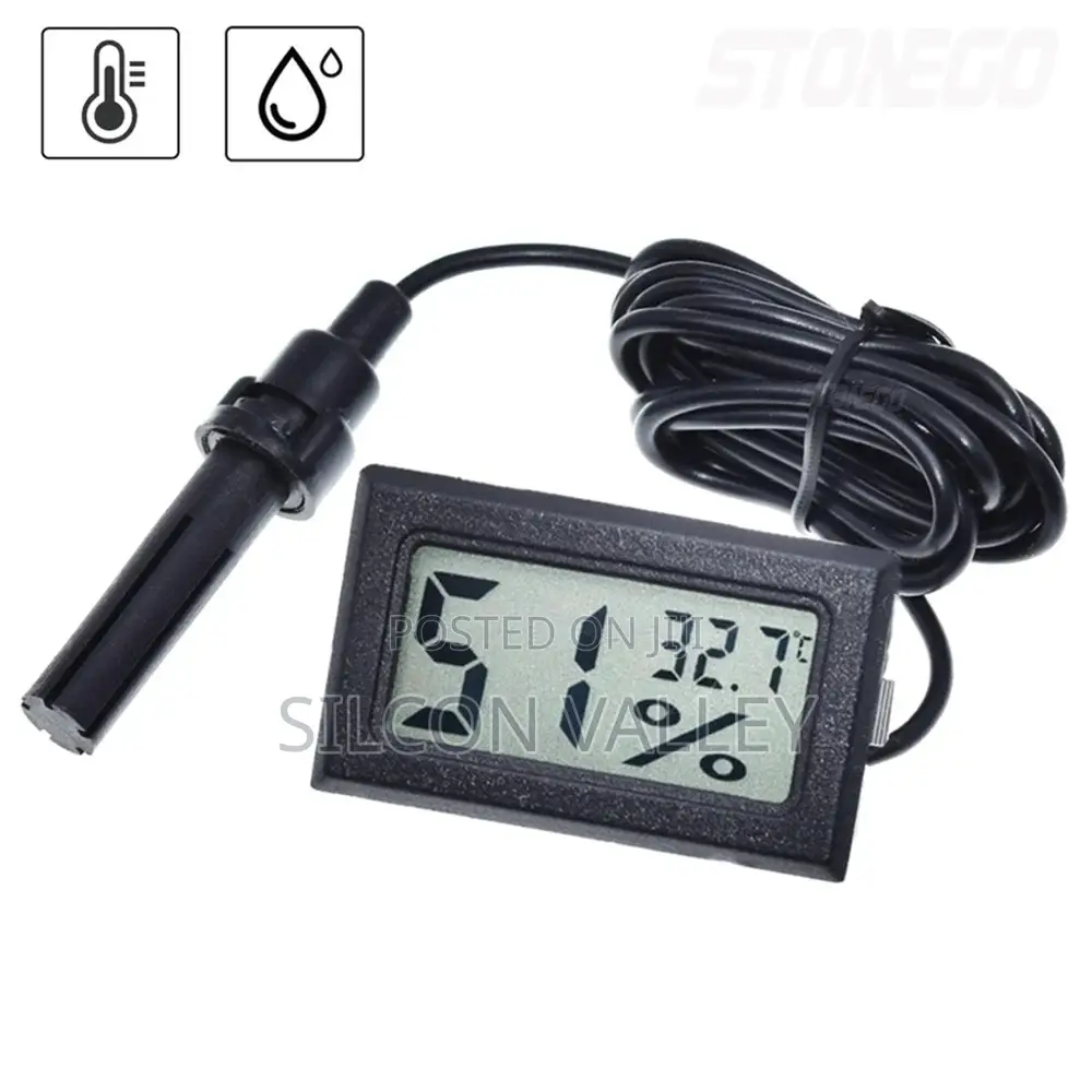 Mini Lcd Digital Thermometer Hygrometer White
