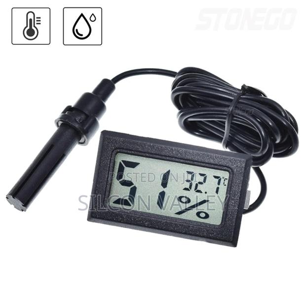Mini Lcd Digital Thermometer Hygrometer White - thumbnail 2