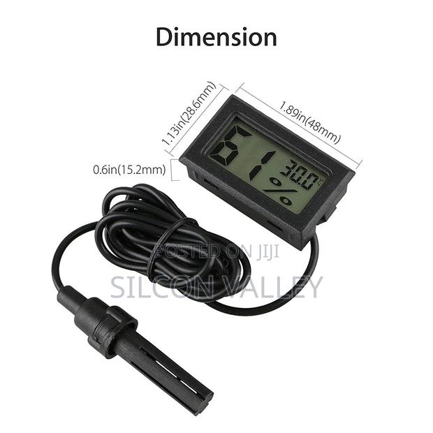 Mini Lcd Digital Thermometer Hygrometer White - thumbnail 4