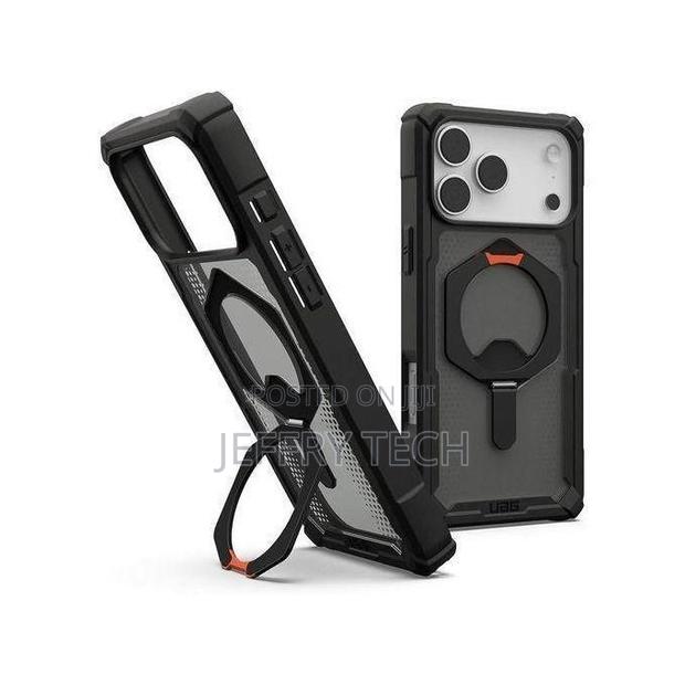 Org Gear Uag 17 Pro Max Case Black Pop Orange - main view