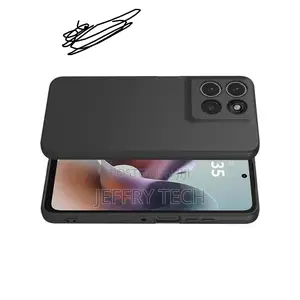 Silicon Case for for Moto G15 Soft Silicone Cover Black
