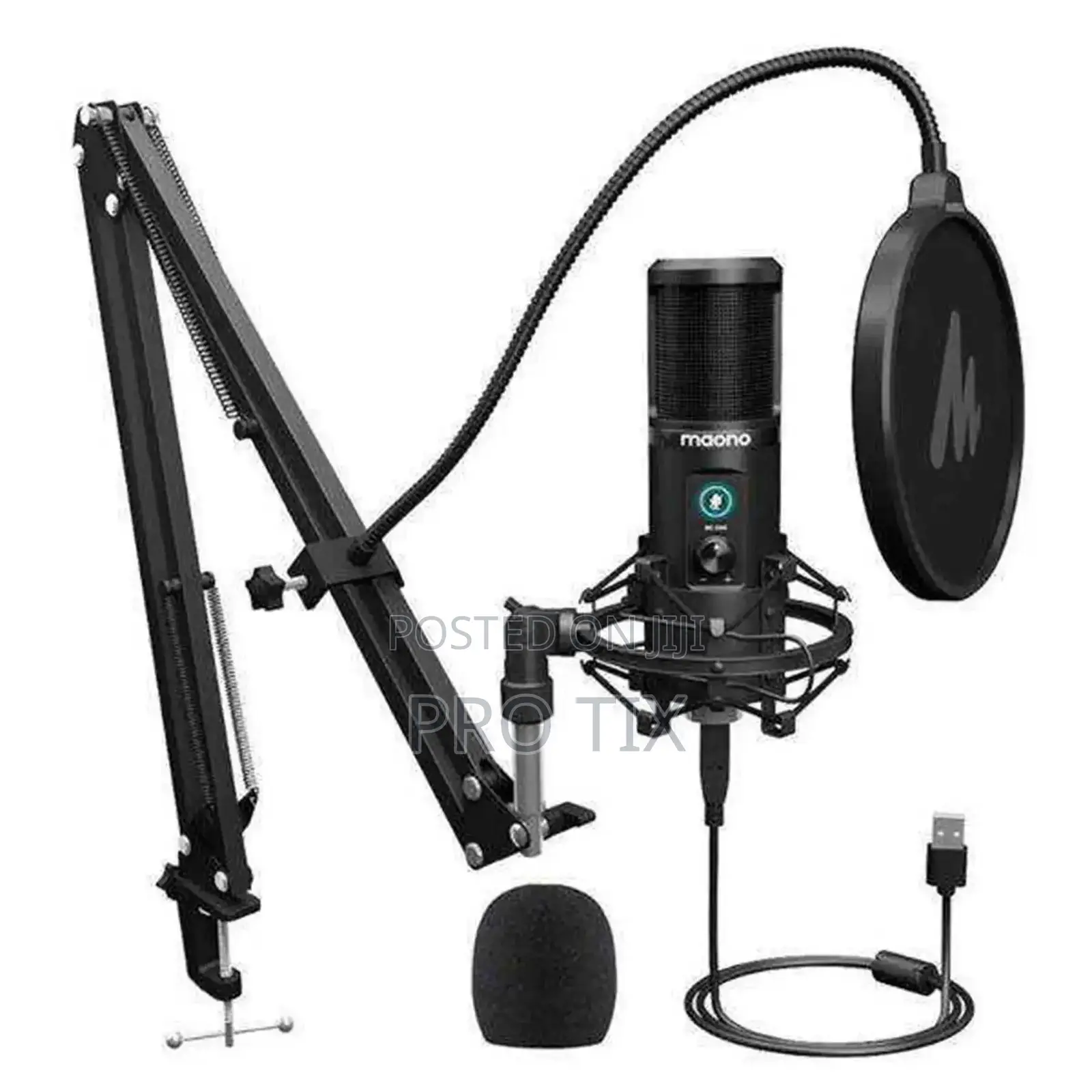 Maono Usb Podcasting Microphone Kit With Arm Pm421