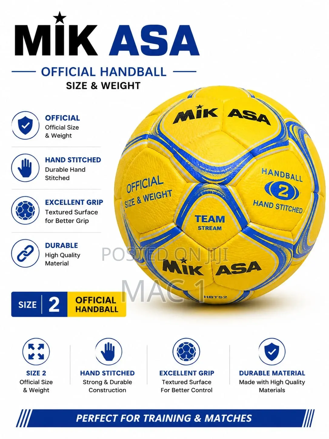 Classic Yellow Handball-Professional Training Quality