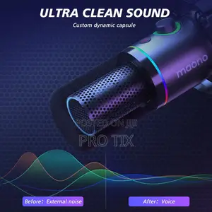 Maono Usb XLR Dynamic RGB Podcast Microphone Pd200x