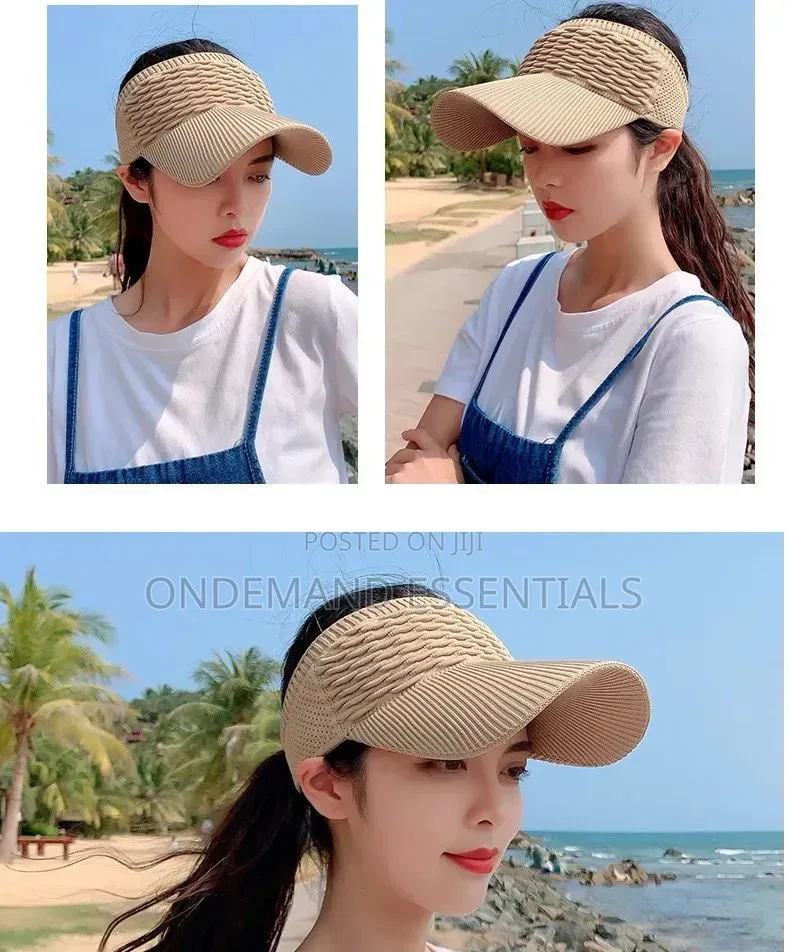 *New Women Anti-Uv Sun Hats Breathable Adjustable