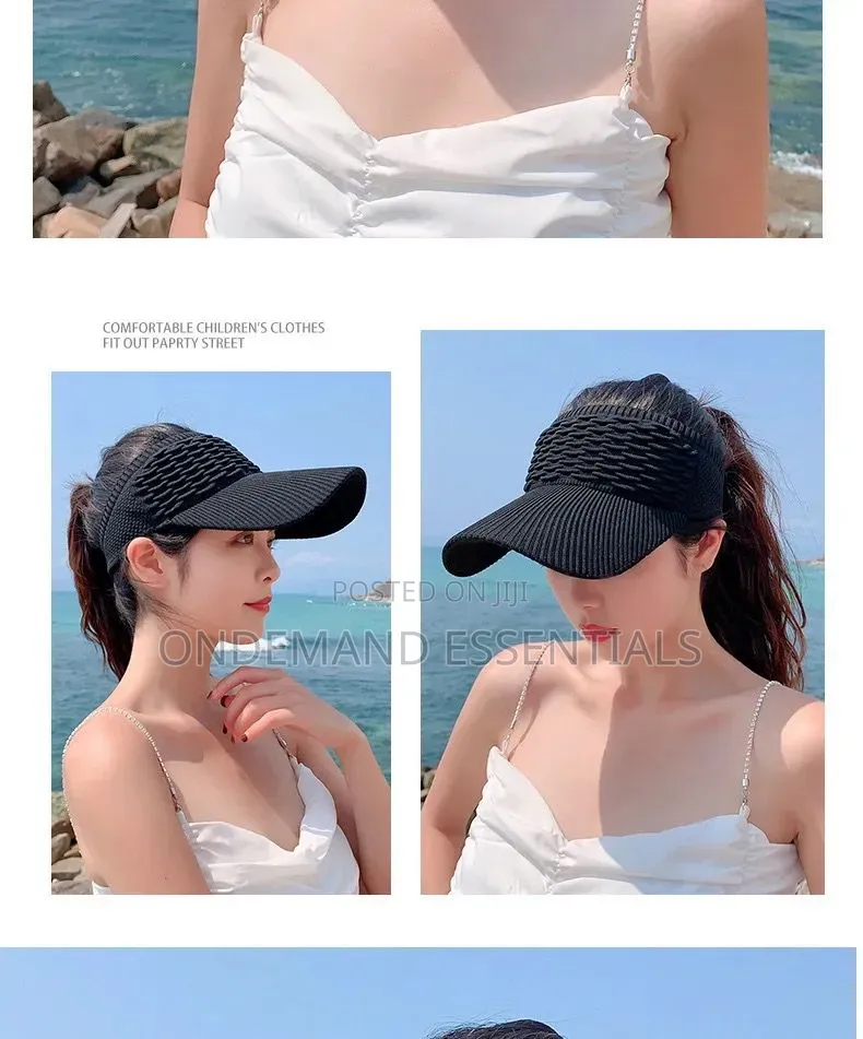 *New Women Anti-Uv Sun Hats Breathable Adjustable