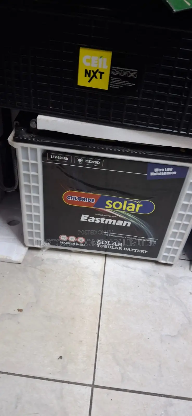 Chloride Solar Tubular Battery Eastman 200ah