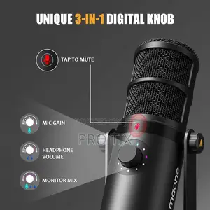 Maono Black Usb XLR Dynamic Podcast Microphone Pd400x