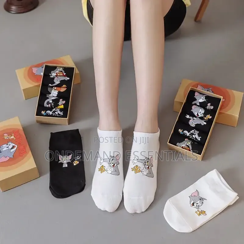 5pairs Ankle Tom and Jerry Cotton Socks Pack