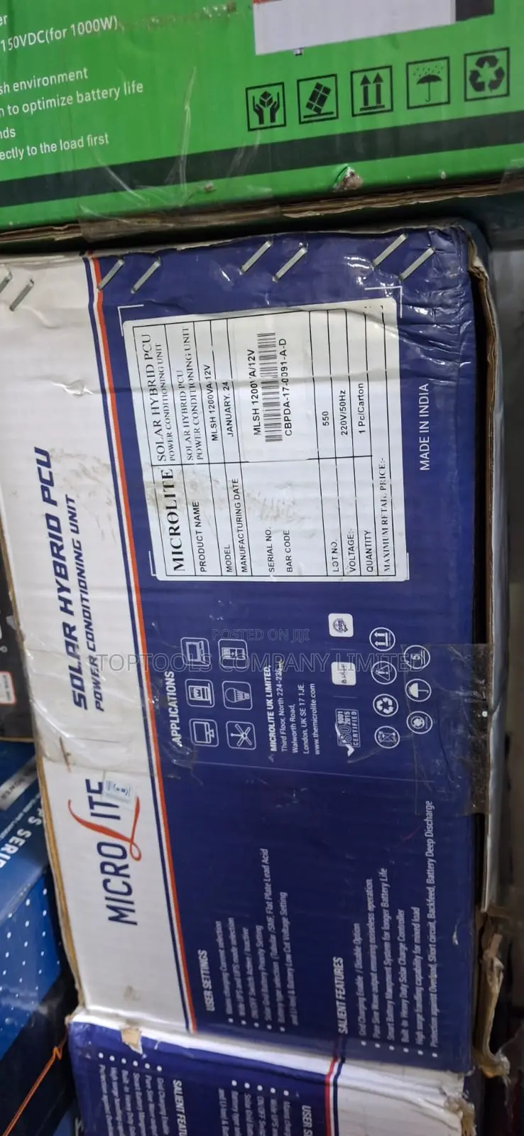 Microlite Solar Hybrid Pcu Inverter 1200va 12v
