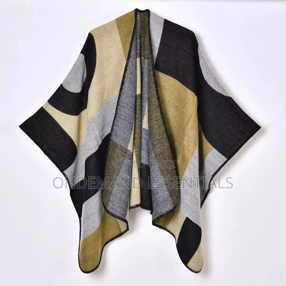 Women's Geometric Wrap Shawl/Poncho