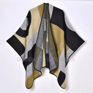 Women's Geometric Wrap Shawl/Poncho