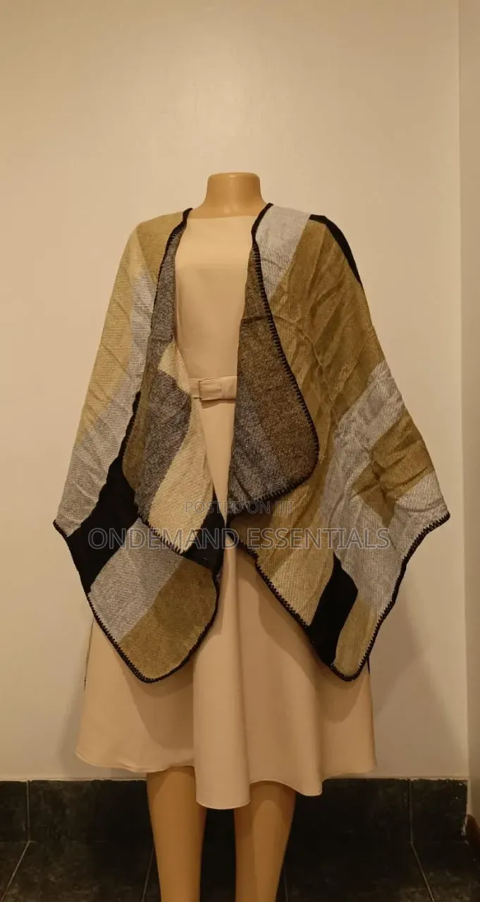 Women's Geometric Wrap Shawl/Poncho