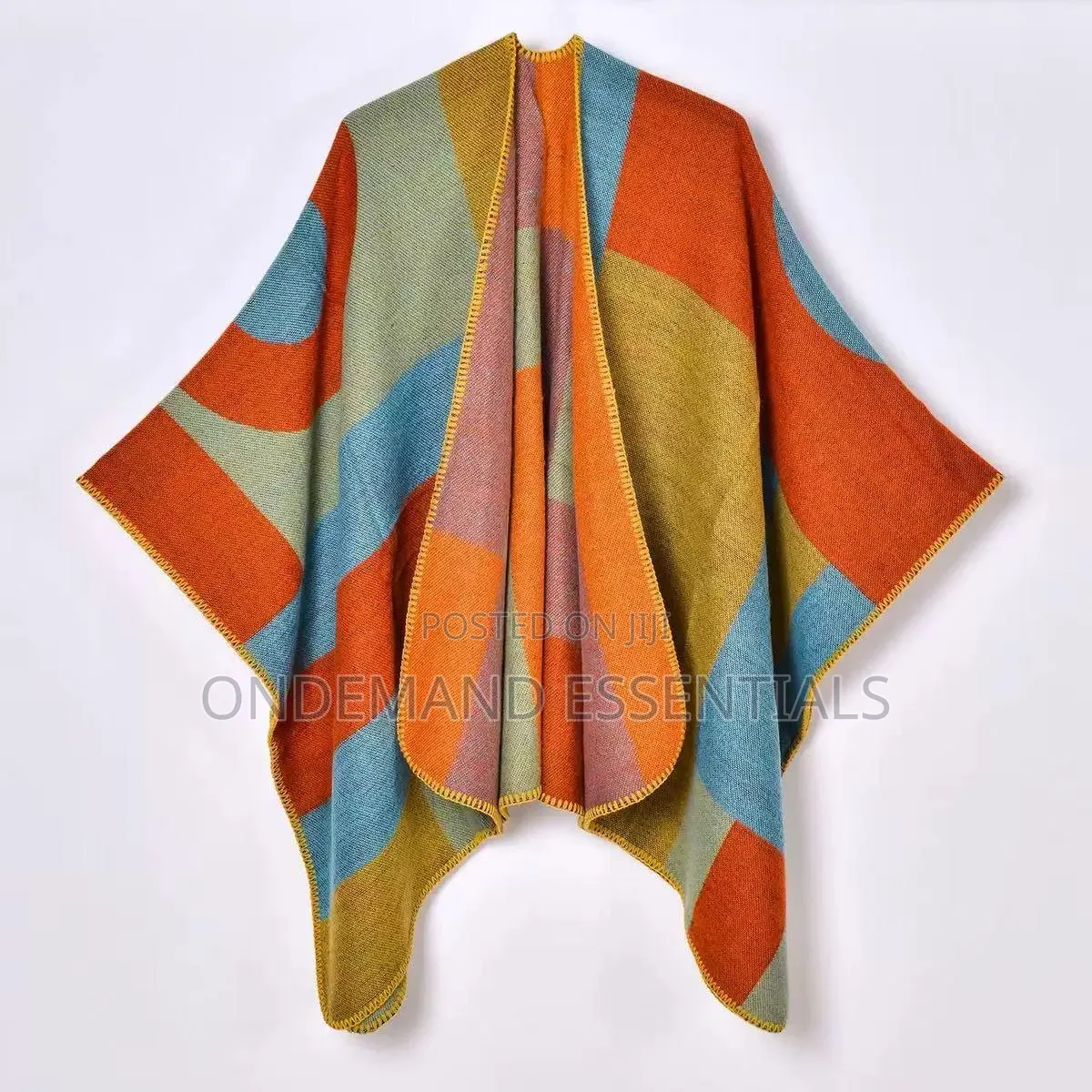 Women's Geometric Wrap Shawl/Poncho