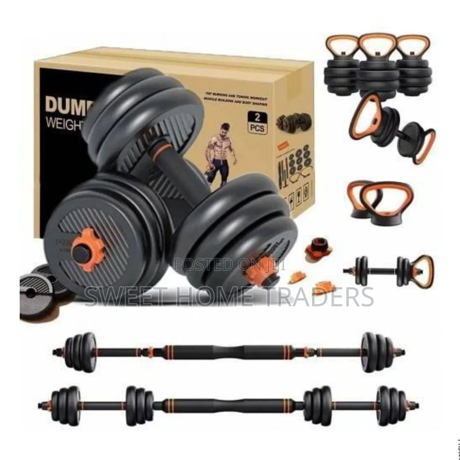 6in1 Kettle Bell Weights 30kg