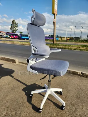 Ergonomic Office Chair Gray White