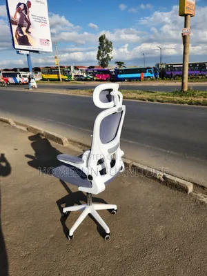 Ergonomic Office Chair Gray White