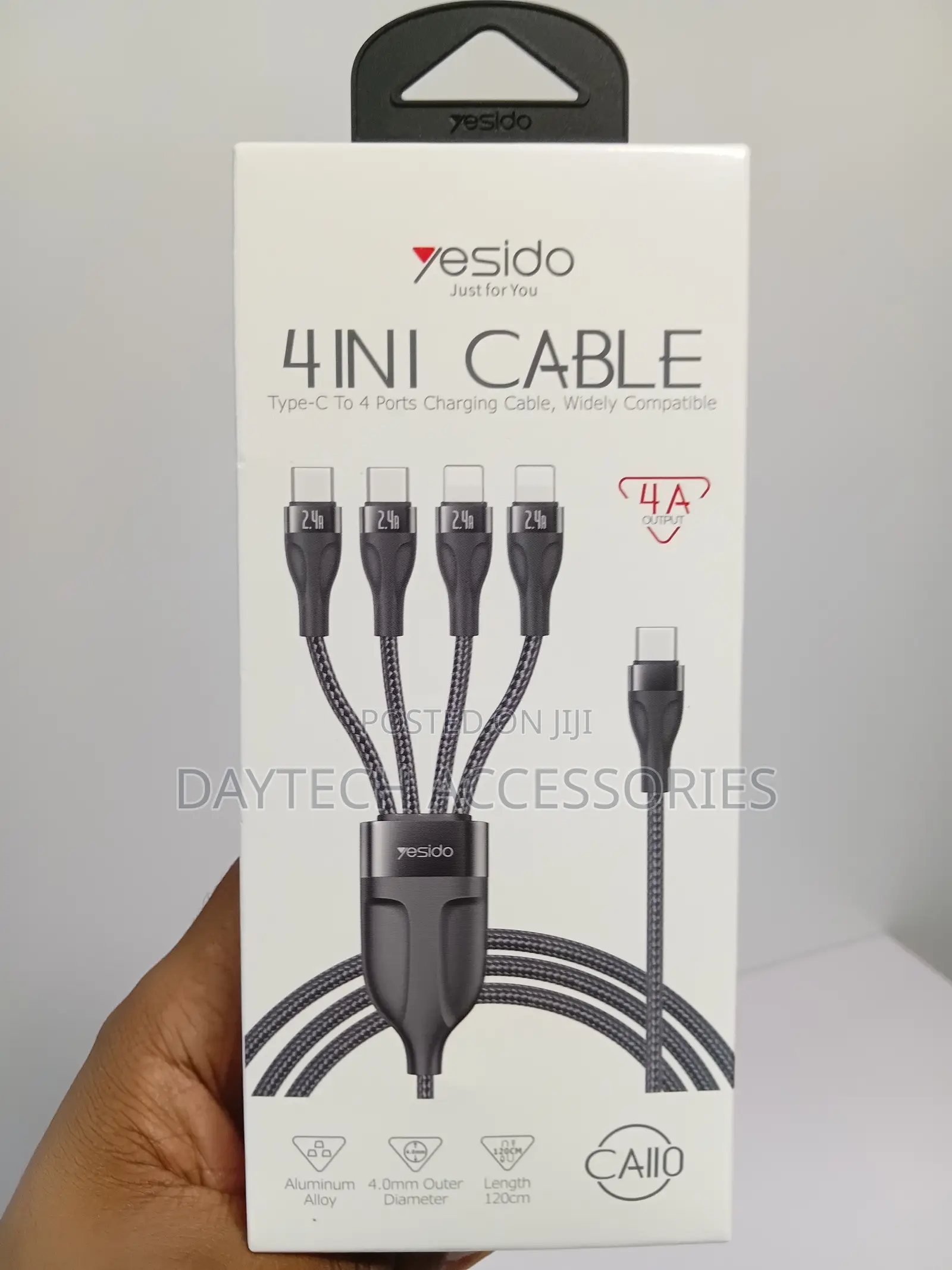 Yesido 4 in 1 Cable (Type-C to 4ports Charging Cable)
