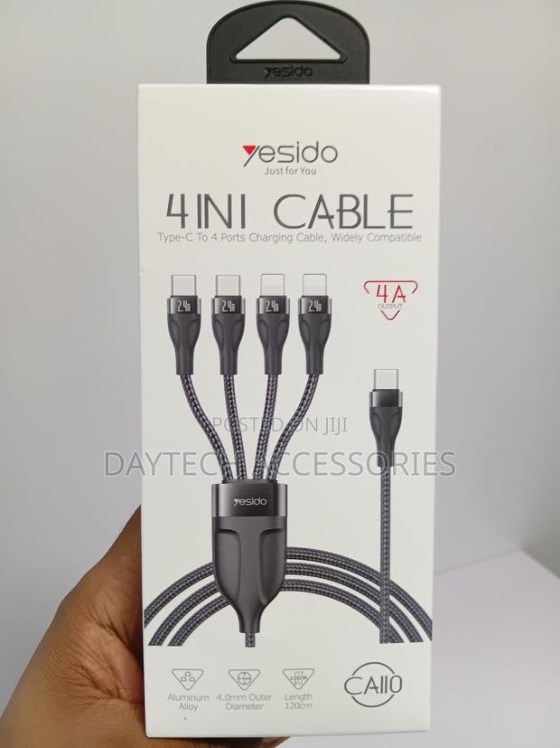 Yesido 4 in 1 Cable (Type-C to 4ports Charging Cable) - thumbnail 2