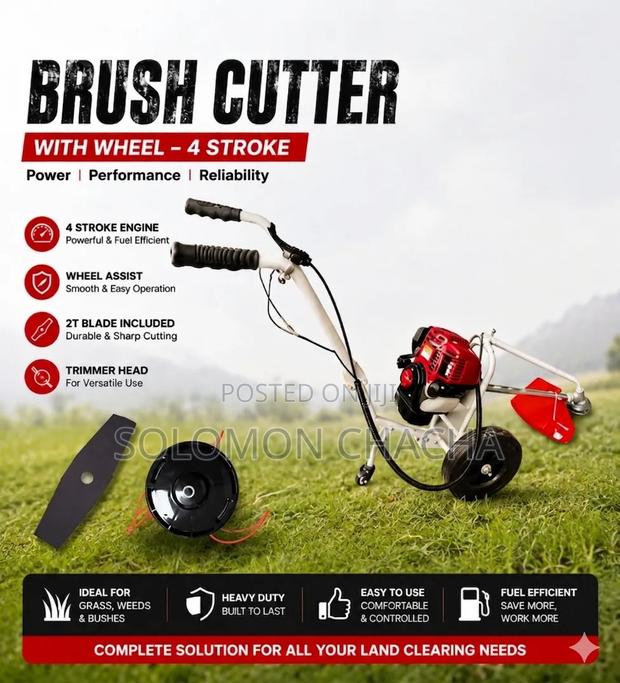 Premier 4 Stroke Brush Cutter With Wheels