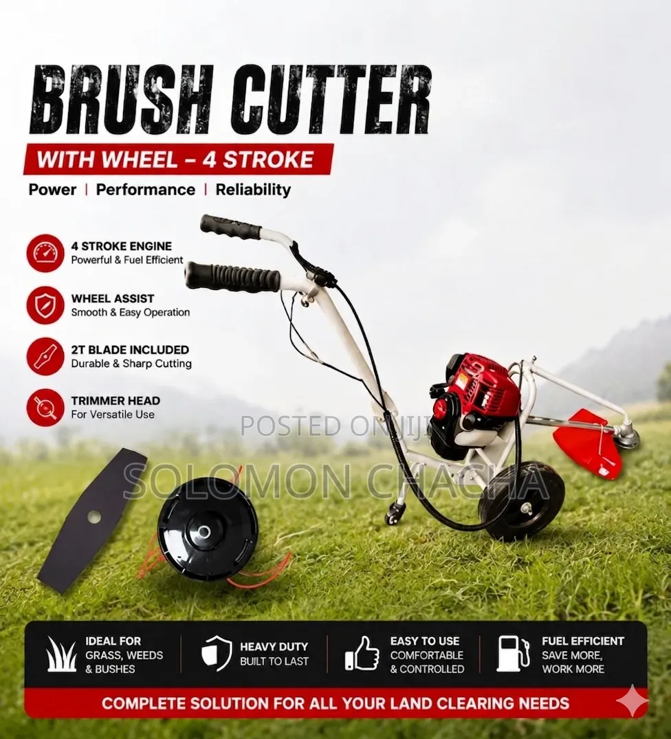 Premier 4 Stroke Brush Cutter With Wheels