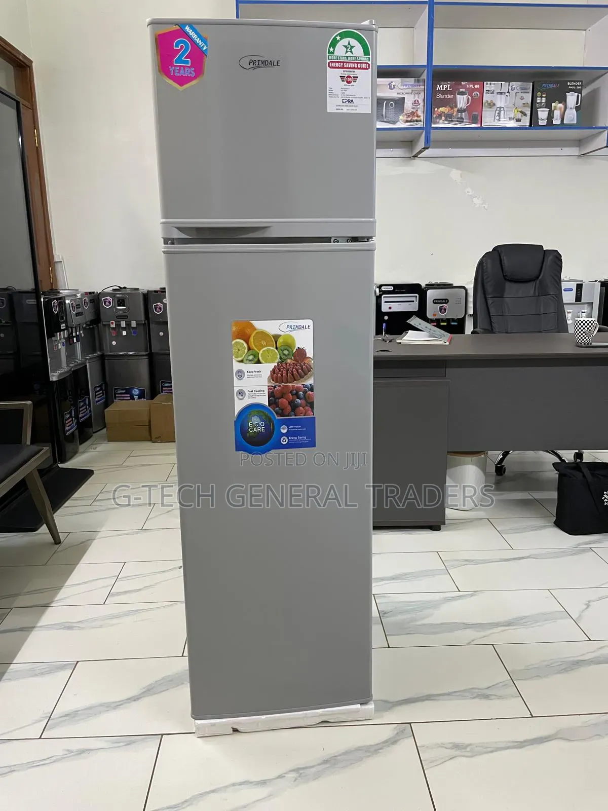 Primdale 168l Double Door Direct Cool Energy Saver Refrigerator